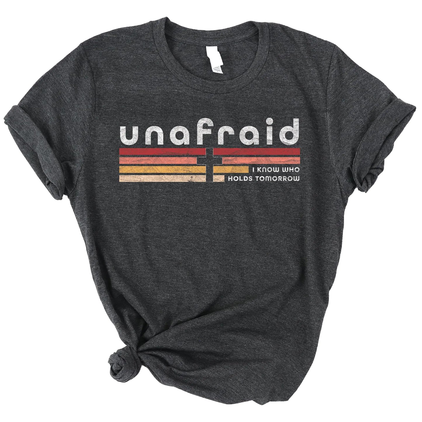 Love in Faith | Unafraid Short Sleeve | Christian T-Shirts for Women | Faith-Based Apparel |